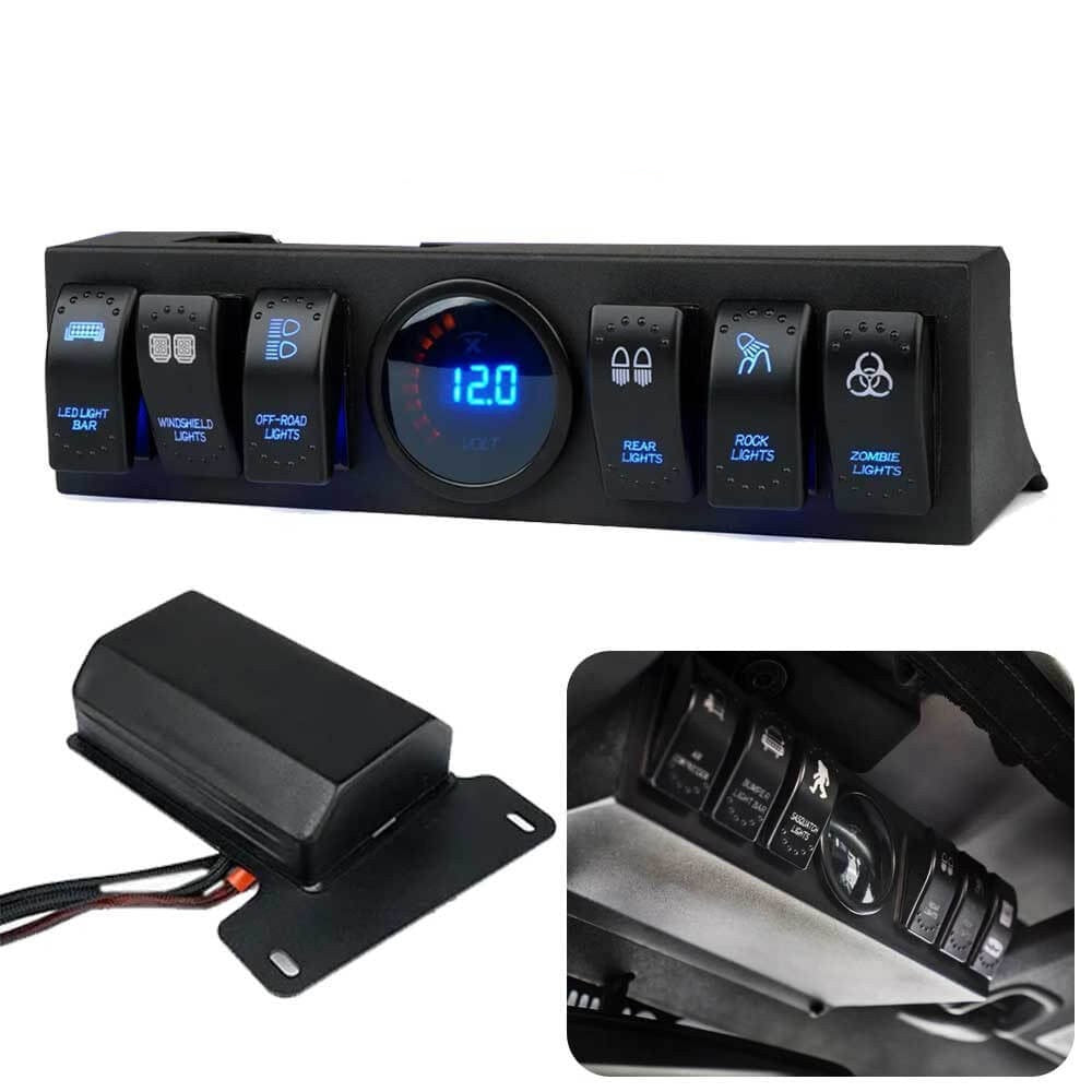6-WAY Switch Control System for Jeep Wrangler 07-18 (100Amp max)