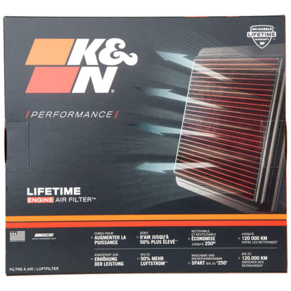 K&N REPLACEMENT AIR FILTER for JEEP Wrangler JK 2007-2018 Petrol 3.6L/3.8L (33-2364)
