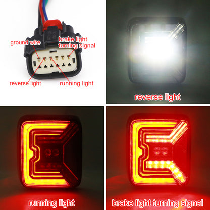 TAIL LIGHTS - 'NIGHT BAT' LED replacement for Wrangler JL / JLU 2018+ (pair)