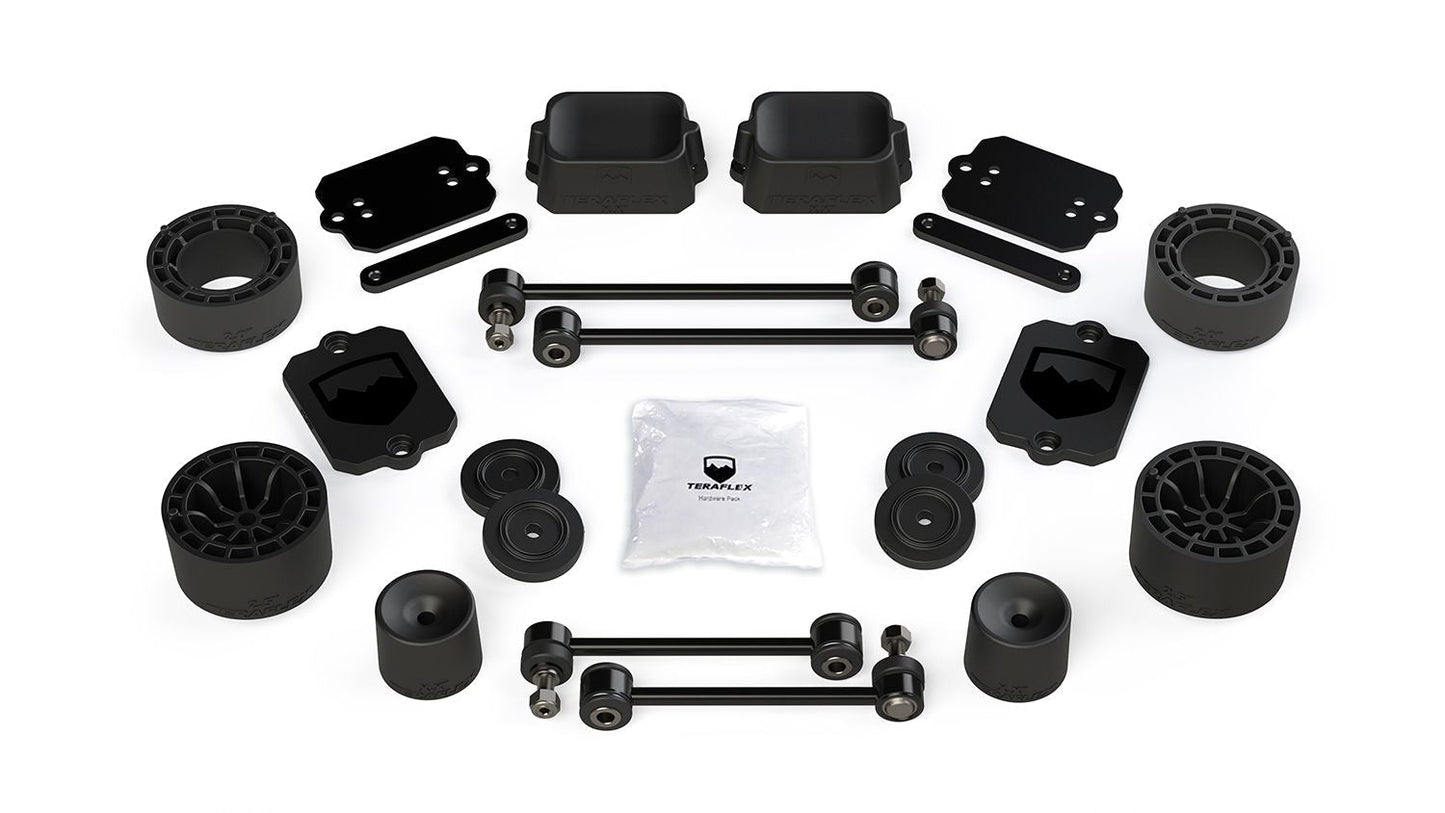 KIT ONLY: 2.5” Teraflex Performance Spacer Lift Kit with Falcon SP2 2.1 shocks for Wrangler 2dr JL / 4dr JLU