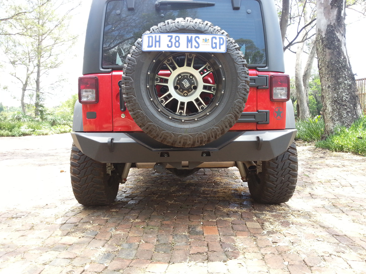 RockRage EXPLORER Full Rear Bumper for Wrangler JK / JKU
