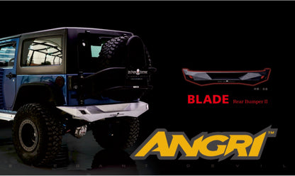 Topfire Blade II Rear Bumper (Full Width) for Wrangler JK JKU