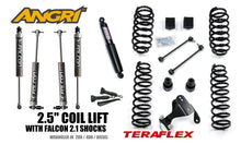 Load image into Gallery viewer, FULLY FITTED: PREMIUM 2.5" Teraflex Coil System, Falcon 2.1 or 2.2 Shocks, 9550 Stabiliser &amp; Retainers for Wrangler JK JKU
