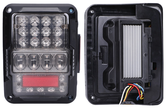 TAIL LIGHTS - SPIDER EYES LED replacement for Wrangler JK JKU (pair)