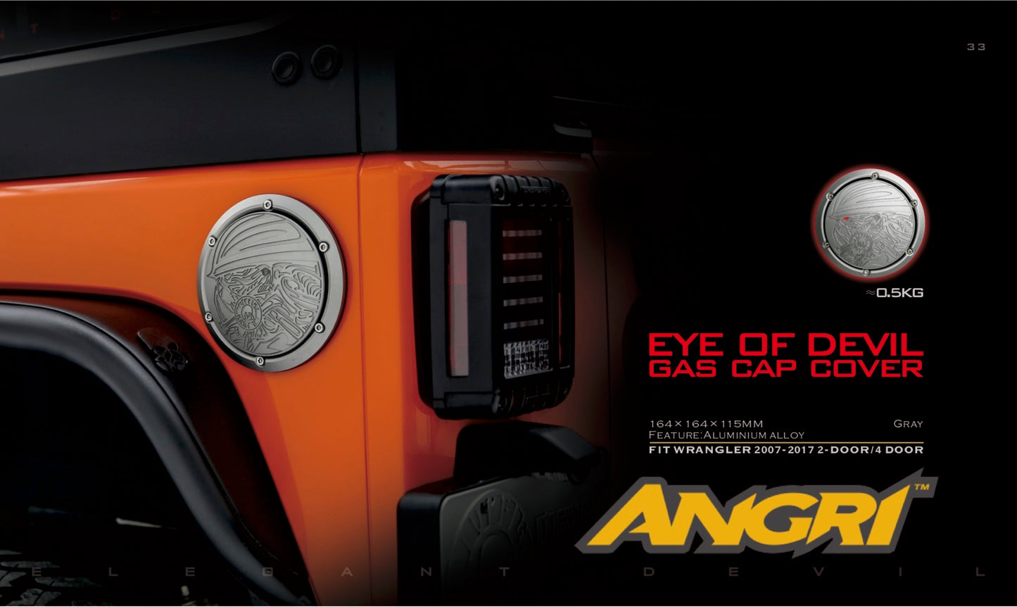 Topfire Fuel Cover / Fuel Flap - Eye of Devil for Wrangler JK JKU