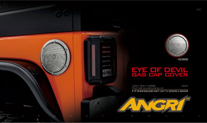 Topfire Fuel Cover / Fuel Flap - Eye of Devil for Wrangler JK JKU