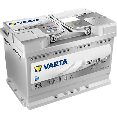 VARTA Silver Dynamic AGM - for Jeep Wrangler JK JKU (2012-2018) 652/E39 Premium Replacement Battery