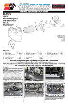 Load image into Gallery viewer, K&amp;N PERFORMANCE AIR INTAKE / INDUCTION SYSTEM for JEEP Wrangler JL and Gladiator 2018+ 3.6L (63-1576)
