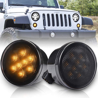 Indicators LED - Front Grill for Wrangler JK JKU (pair)