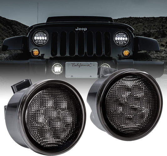 Indicators LED - Front Grill for Wrangler JK JKU (pair)