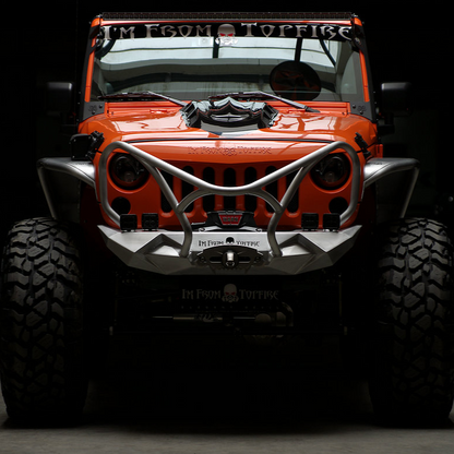 Topfire FURY II with Guard Aluminium Alloy Front Bumper for Wrangler JK JKU
