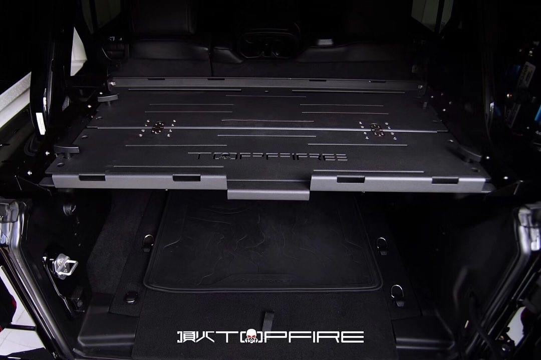Topfire Collapsible Rear Cargo Luggage Cover / Rack - Steel for Wrangler 4dr JLU