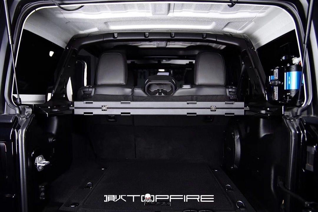 Topfire Collapsible Rear Cargo Luggage Cover / Rack - Steel for Wrangler 4dr JLU