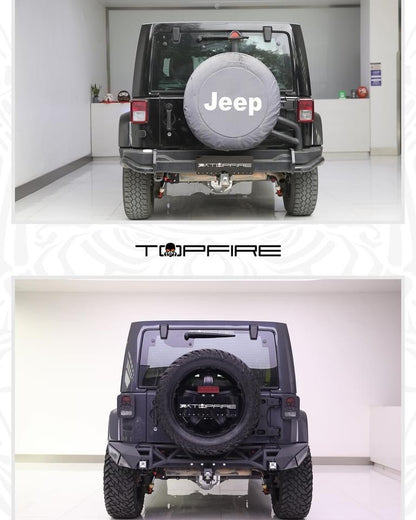 Topfire Fragment II Stainless Steel Rear Bumper (Long) for Wrangler JK JKU