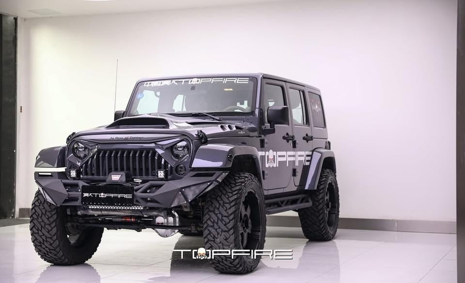 Topfire Fragment II Stainless Steel Front Bumper (Long) for Wrangler JK JKU