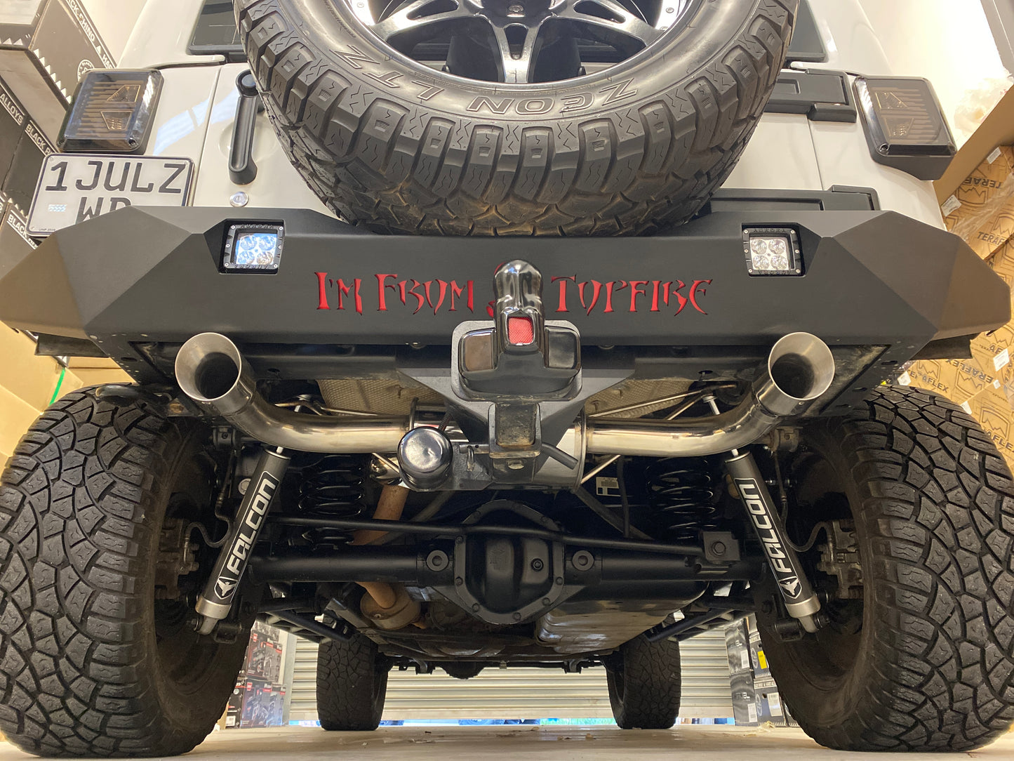Free-Flow Stainless Steel Dual Pipe Exhaust for Wrangler JK JKU (FULLY FITTED - CAPE TOWN ONLY)