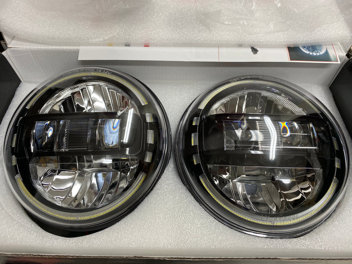 LED Headlights 'KONG JL-Style' with DRL for Wrangler JK JKU TJ (pair) A+ 'Philips' LED