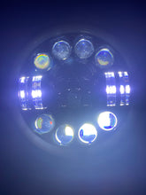 Load image into Gallery viewer, Headlights COLOURED SKULL LED DRL Halo for Wrangler JK / JKU / TJ (pair)
