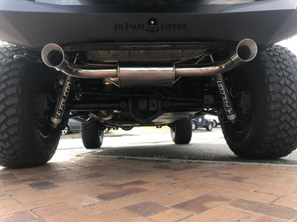Free-Flow Stainless Steel Single Pipe Exhaust for JK/JKU (RETAIL BOX SELF-INSTALL)