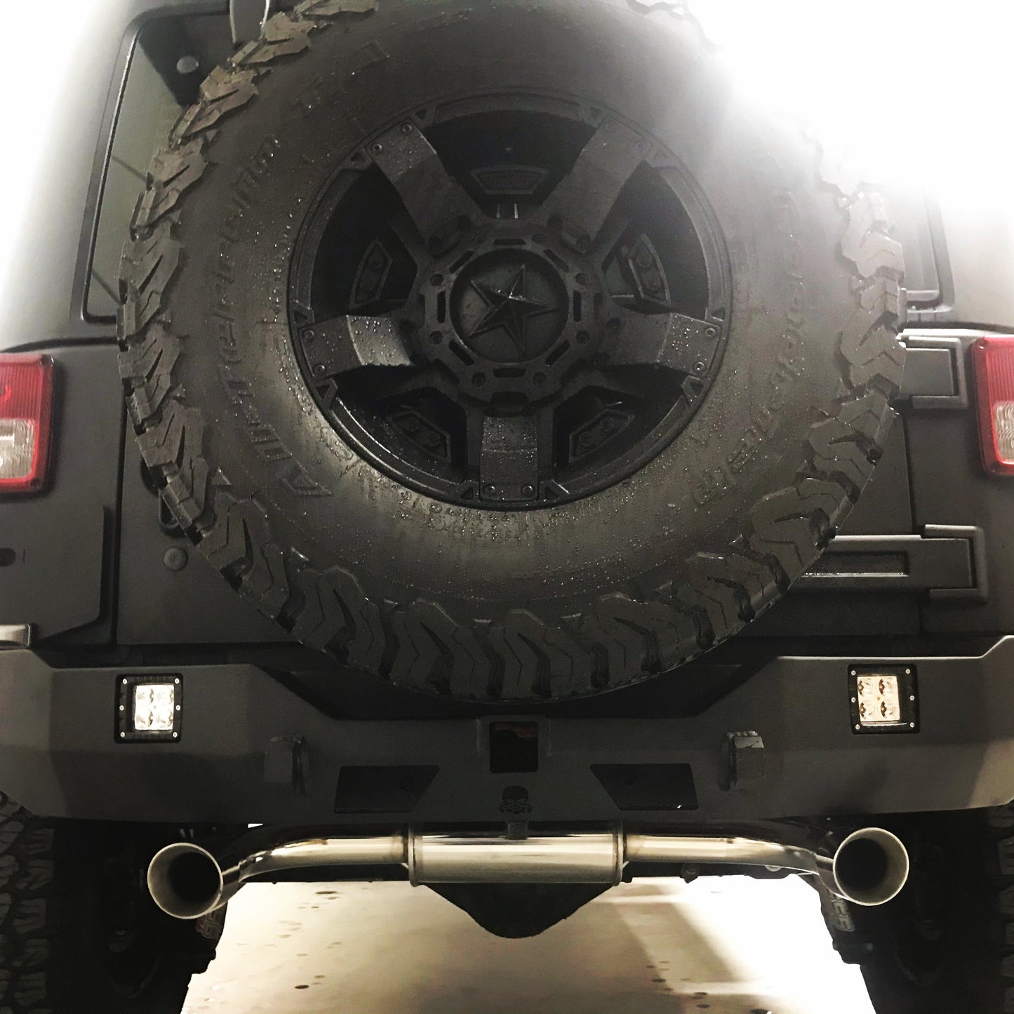 Free-Flow Stainless Steel Single Pipe Exhaust for JK/JKU (RETAIL BOX SELF-INSTALL)