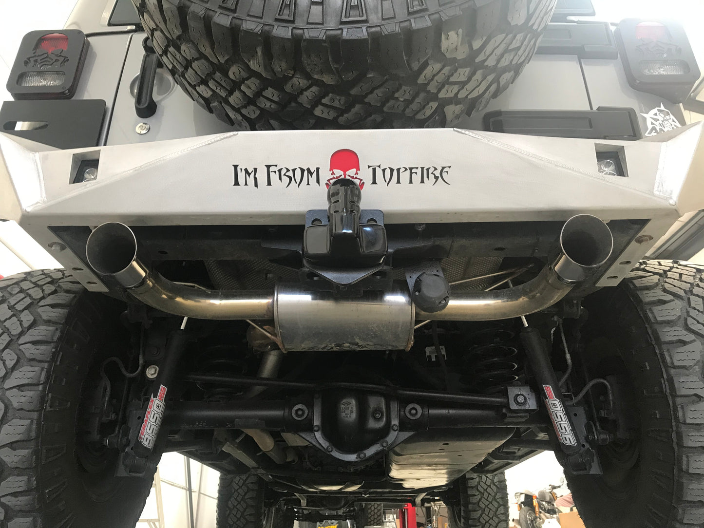 Free-Flow Stainless Steel Dual Pipe Exhaust for Wrangler JK JKU (FULLY FITTED - CAPE TOWN ONLY)