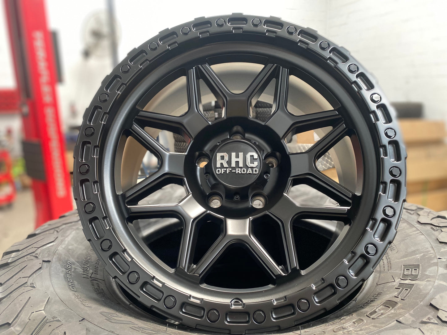 RHC 'SNARE' Rims 17" - Satin Black (set of 5 for Jeep 5x127 17/9 -12 offset)