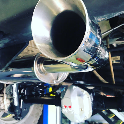 Free-Flow Stainless Steel Single Pipe Exhaust for JK/JKU (RETAIL BOX SELF-INSTALL)