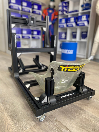 KARTPRO 'Black Series' KARTING SIM RIG (SNR Kart) with Integrated Screen Mount System