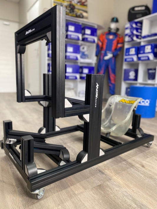 KARTPRO 'Black Series' KARTING SIM RIG (SNR Kart) with Integrated Screen Mount System