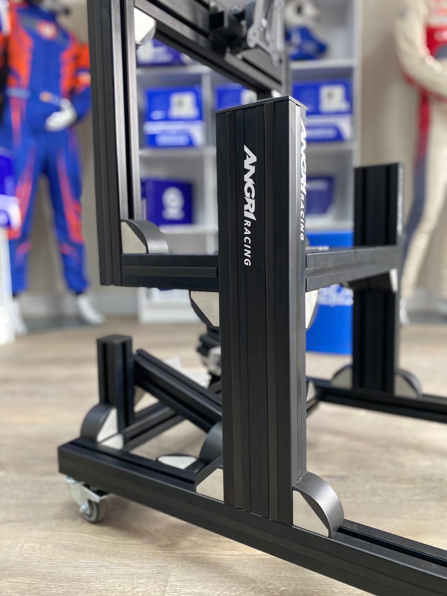 KARTPRO 'Black Series' KARTING SIM RIG (MINI Kart) with Integrated Screen Mount System