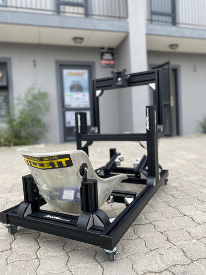KARTPRO 'Black Series' KARTING SIM RIG (MINI Kart) with Integrated Screen Mount System