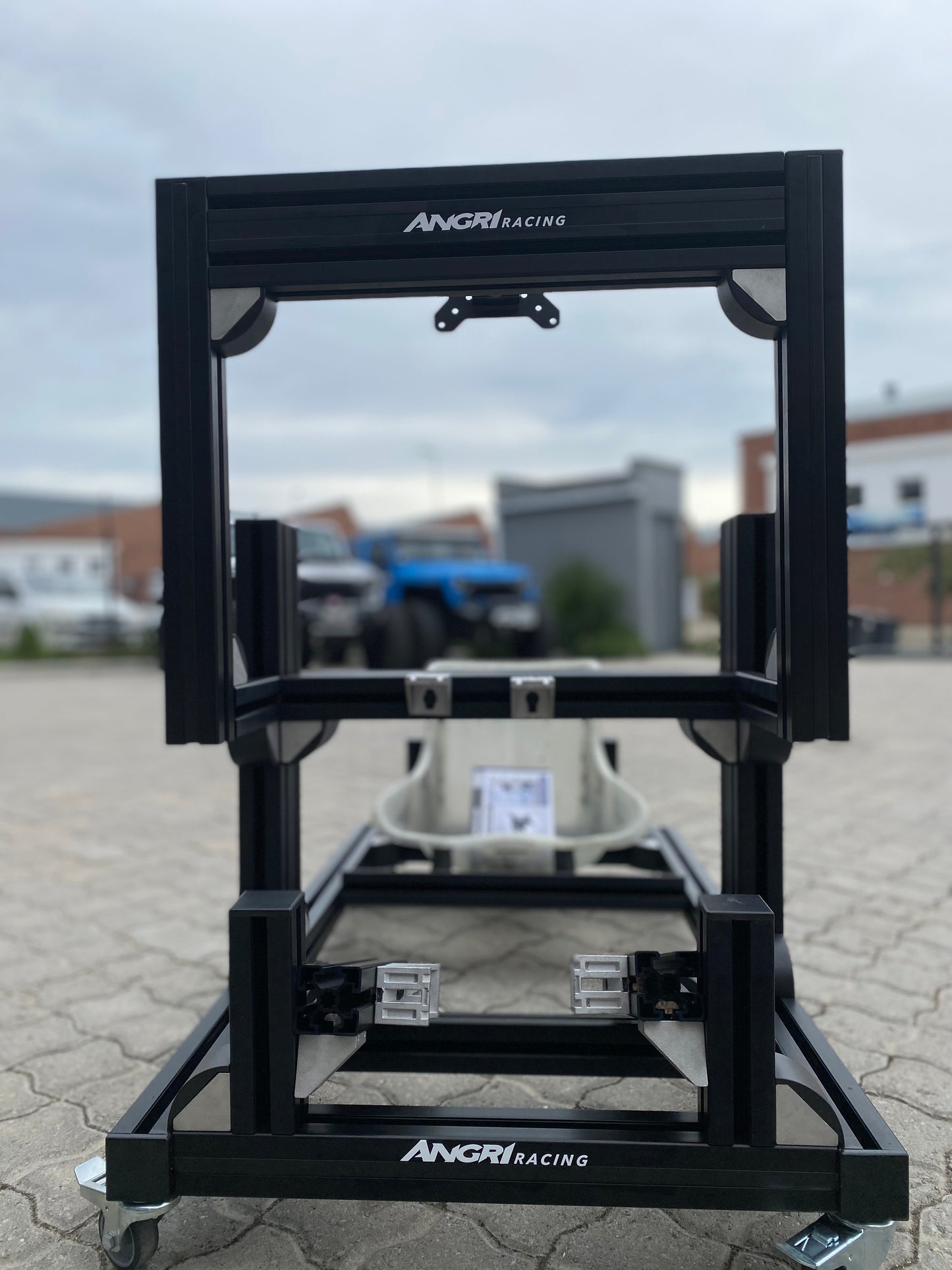 KARTPRO 'Black Series' KARTING SIM RIG (MINI Kart) with Integrated Screen Mount System