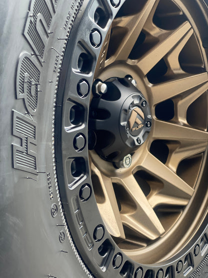 FUEL OFFROAD 'Covert' D696 - Bronze 17" Rims with Black Lip (set of 5 Jeep 9J 5x127) -12