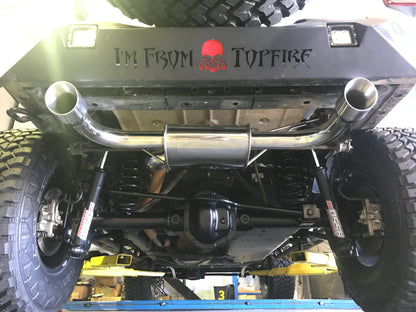 Free-Flow Stainless Steel Single Pipe Exhaust for Wrangler JK JKU (FULLY FITTED - CAPE TOWN ONLY)