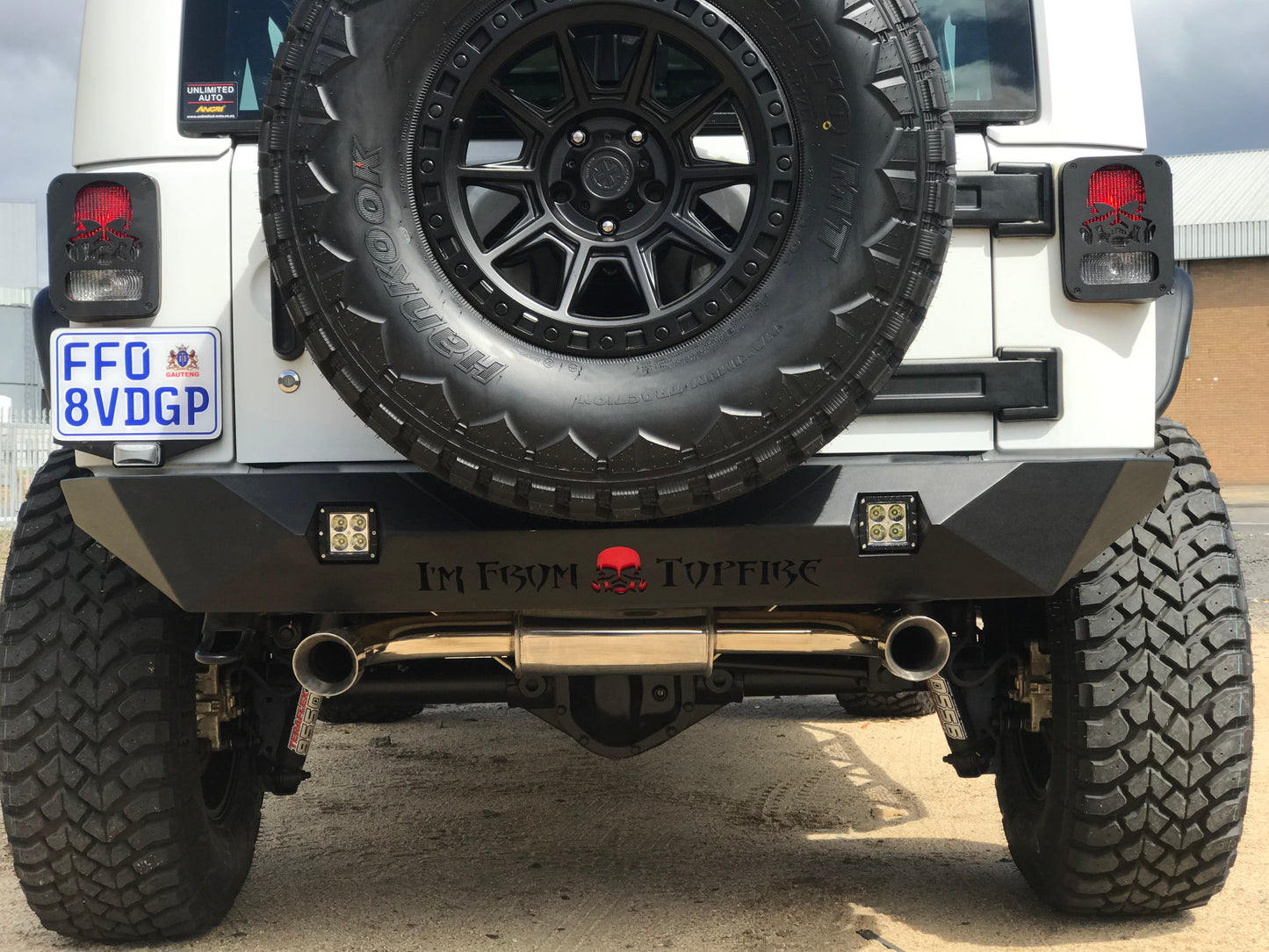 Free-Flow Stainless Steel Single Pipe Exhaust for Wrangler JK JKU (FULLY FITTED - CAPE TOWN ONLY)