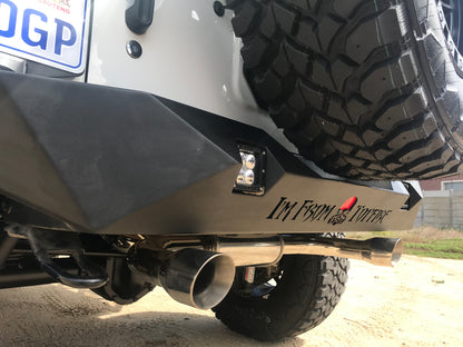Free-Flow Stainless Steel Single Pipe Exhaust for Wrangler JK JKU (FULLY FITTED - CAPE TOWN ONLY)