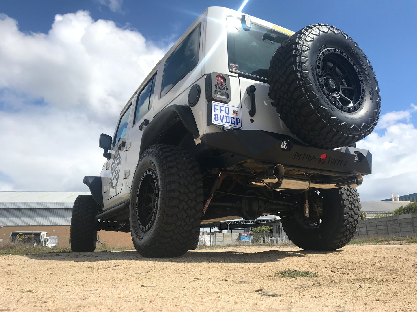 Free-Flow Stainless Steel Dual Pipe Exhaust for Wrangler JK JKU (RETAIL BOX SELF-INSTALL)