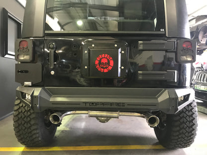 Free-Flow Stainless Steel Single Pipe Exhaust for JK/JKU (RETAIL BOX SELF-INSTALL)