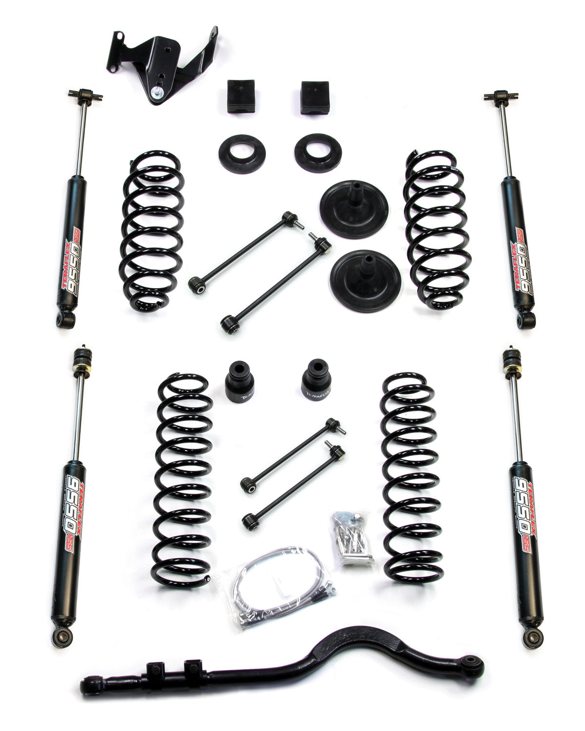 FULLY FITTED: 3" Teraflex COIL System, Falcon 2.1 SP2 Shocks, Arms, Track Bar, CV, Stabiliser for Wrangler JK JKU