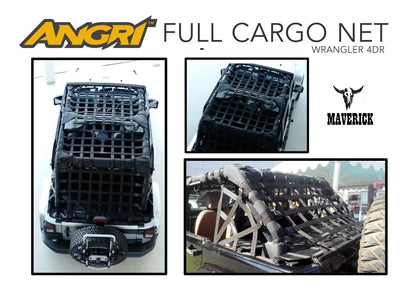 Full Cargo Net - by Maverick for Wrangler 2dr / 4dr / JK / JKU / JL / JLU / TJ / JT