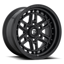 Load image into Gallery viewer, FUEL OFFROAD 'NITRO' 17" D667 - Satin Black 17" Rims 9J (set of 5 Jeep 5/127 -12) JK / JL

