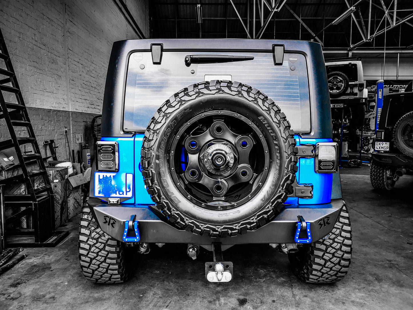 RockRage EXPLORER Full Rear Bumper for Wrangler JK / JKU