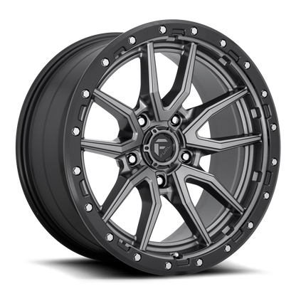 FUEL OFFROAD 'REBEL' 18" Rims D680 for Land Cruiser (Matt Anthracite with Black Ring) 9J +20 (set of 5 LC 5x150)