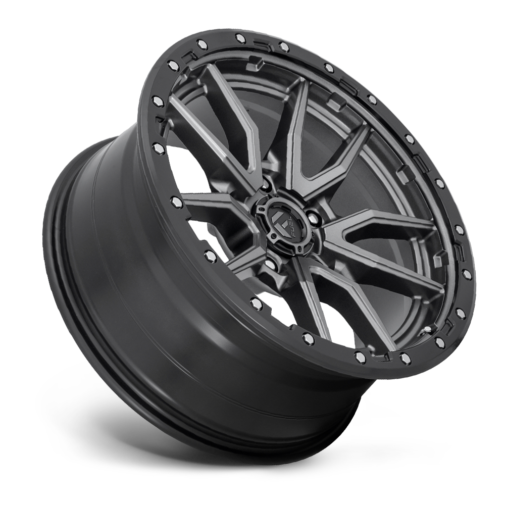 FUEL OFFROAD 'REBEL' 18" Rims D680 for Land Cruiser (Matt Anthracite with Black Ring) 9J +20 (set of 5 LC 5x150)