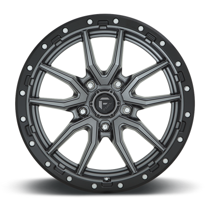 FUEL OFFROAD 'REBEL' 18" Rims D680 for Land Cruiser (Matt Anthracite with Black Ring) 9J +20 (set of 5 LC 5x150)