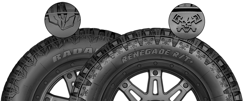 1 x Radar Renegade RT+ 35" / 17 Rugged Terrain Tyre for 17" rim (EACH)