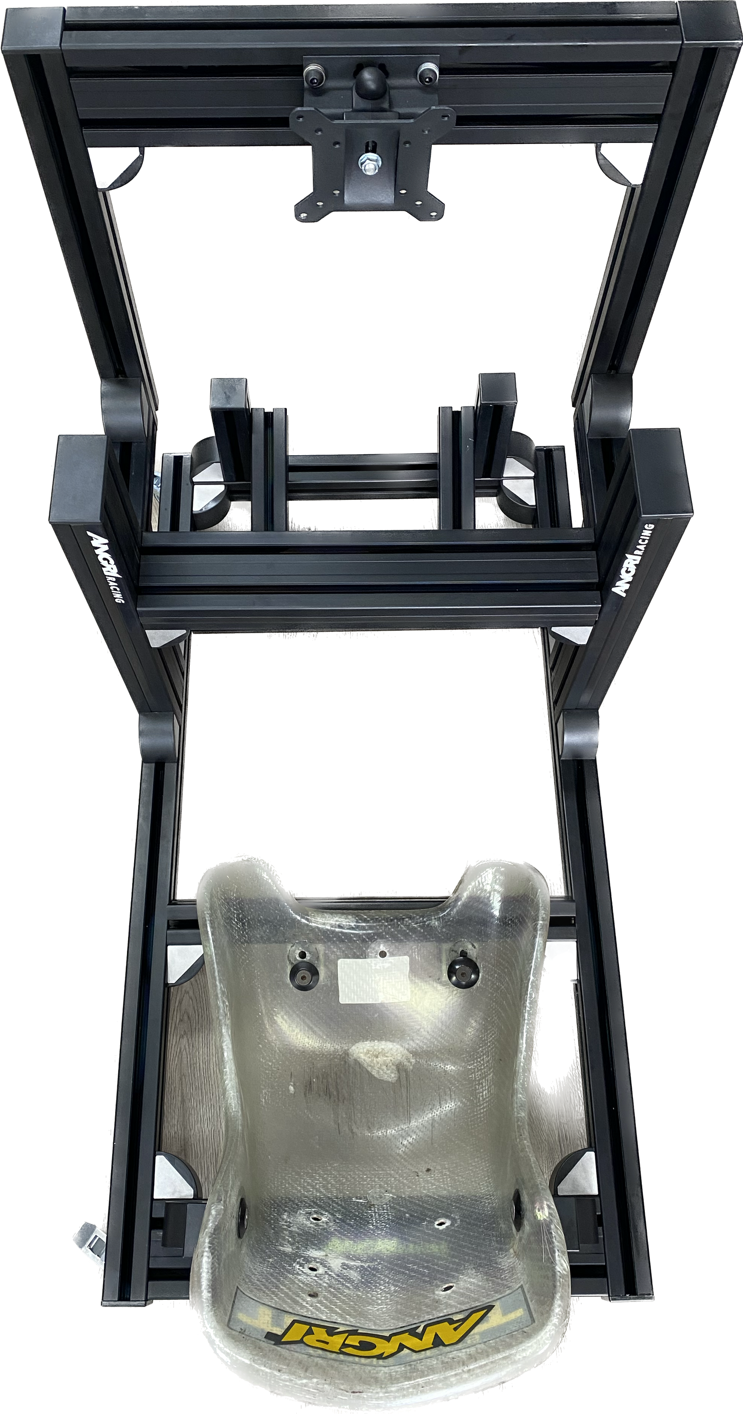 KARTPRO 'Black Series' KARTING SIM RIG (MINI Kart) with Integrated Screen Mount System