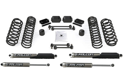 FULLY FITTED: Teraflex 2.5" Coil Lift System and Falcon SP2 2.1 Shocks for Wrangler JL 2DR / JLU 4DR (2019+)