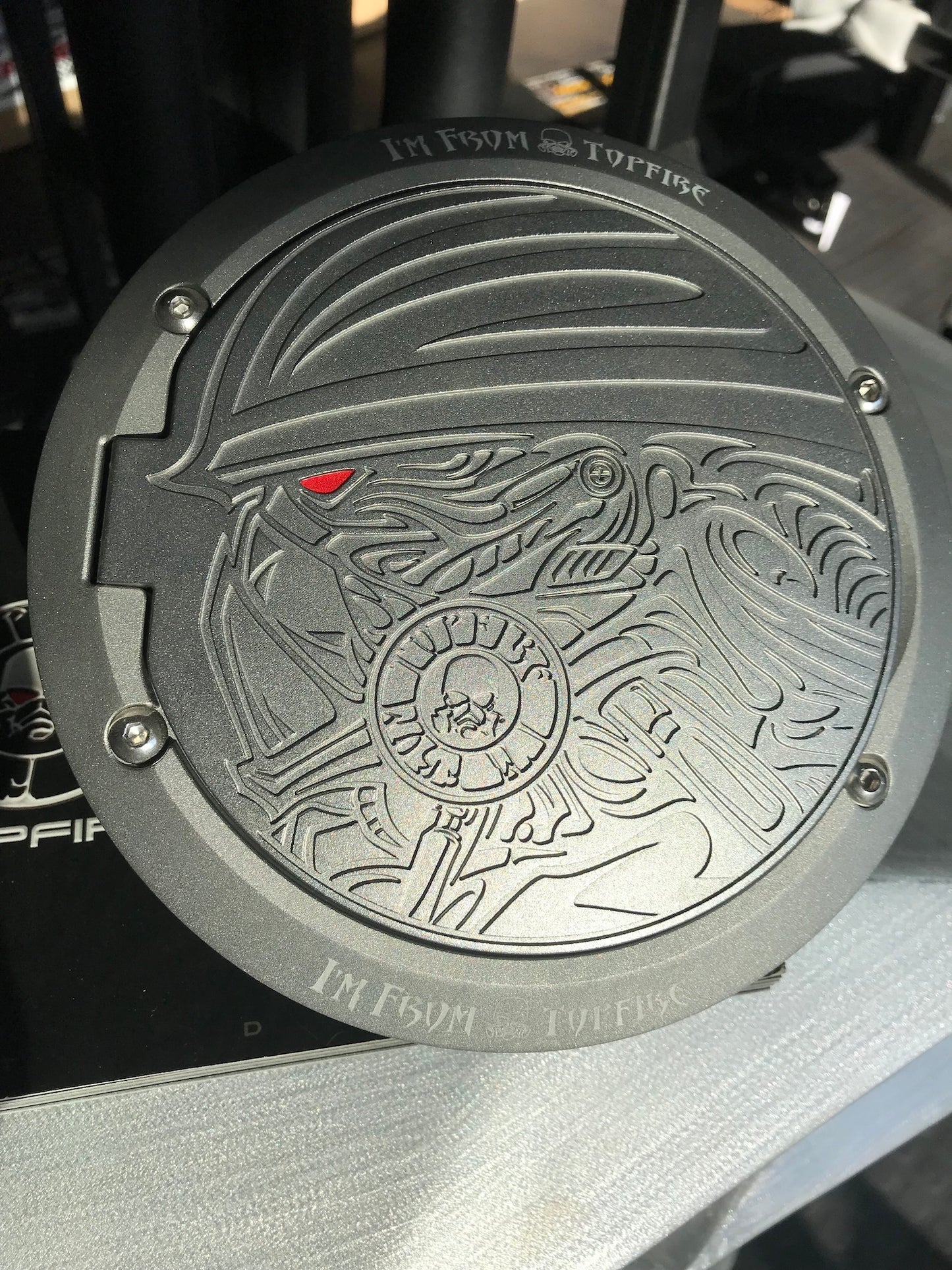 Topfire Fuel Cover / Fuel Flap - Eye of Devil for Wrangler JK JKU