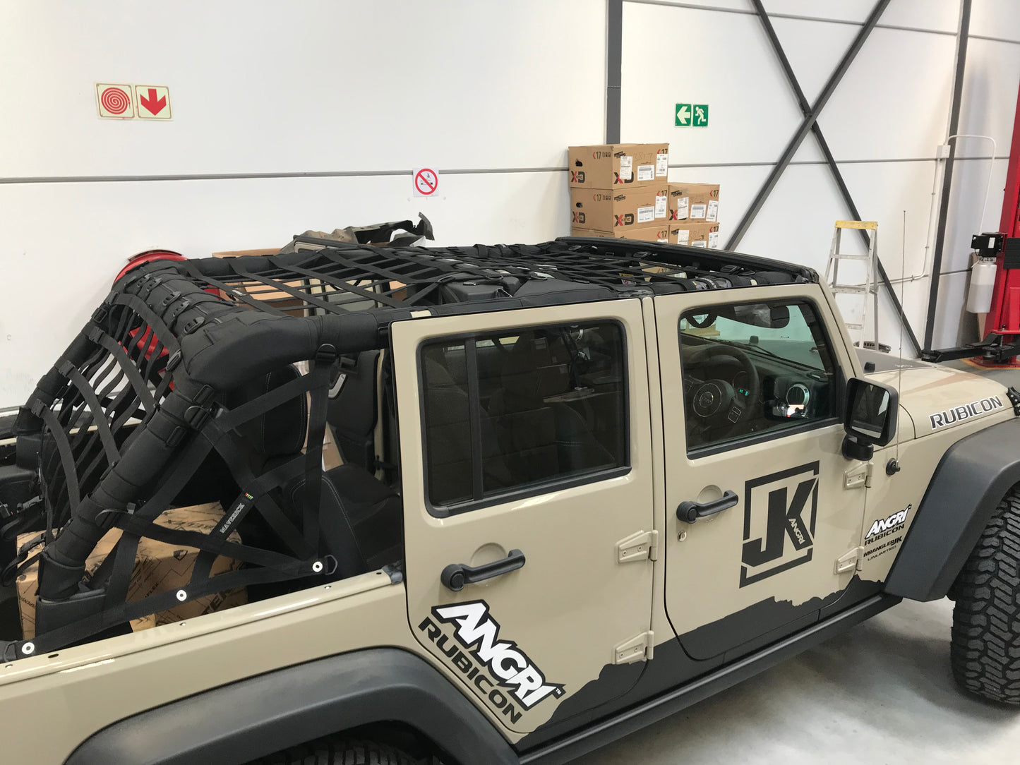 Full Cargo Net - by Maverick for Wrangler 2dr / 4dr / JK / JKU / JL / JLU / TJ / JT